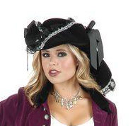 Pirate DELUXE Velvet Hat - Click Image to Close